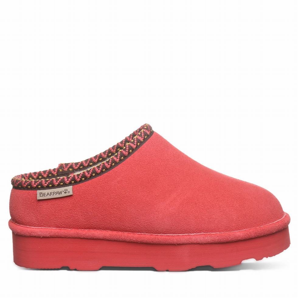 Bearpaw Martis Donna Pantofole Rosse | KEM9332AM