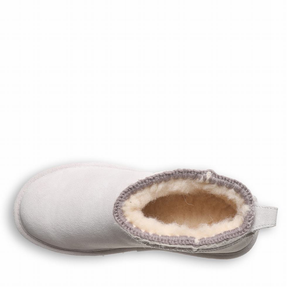 Bearpaw Shorty Crochet Donna Stivali Grigie | XOE729VJ